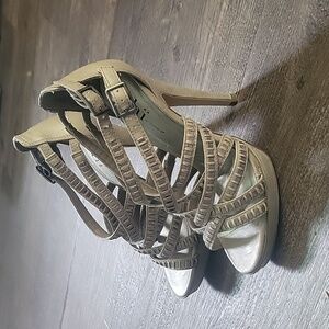 Gray and Silver Stilettos